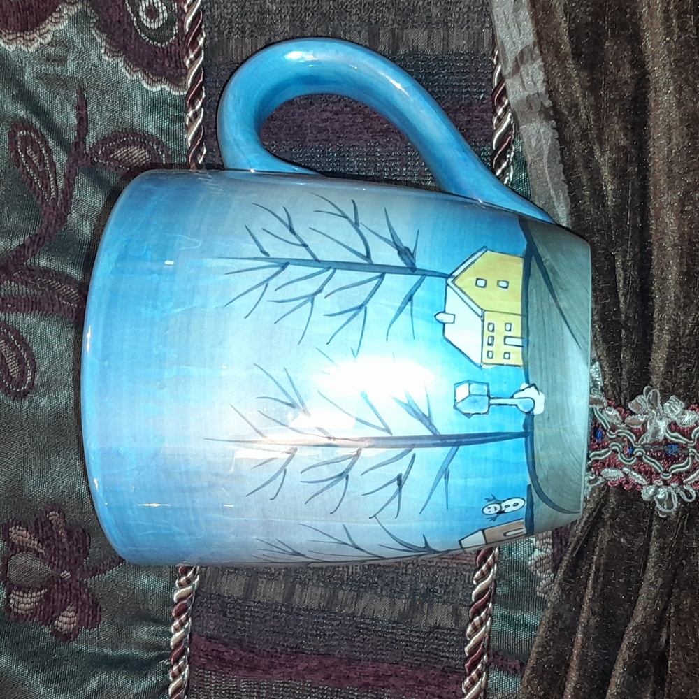 🌺BLUE GLOSSY Mug